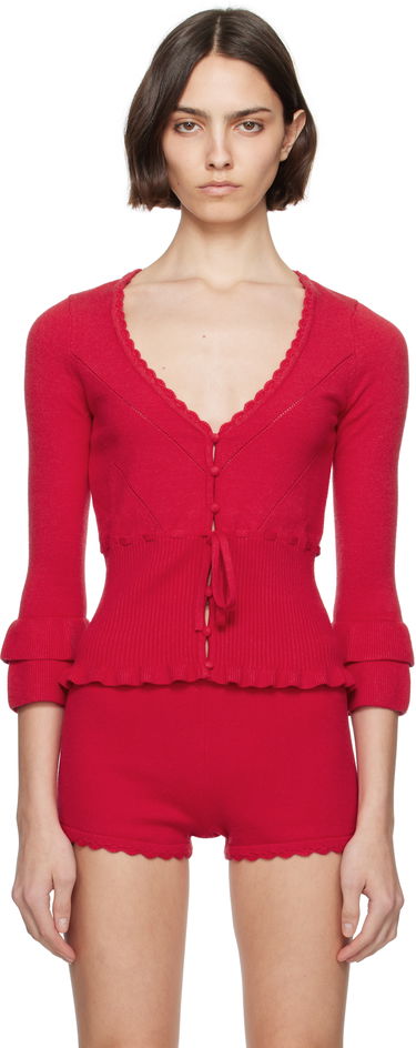 Sweater GUIZIO Guizio Mathilde Knitted Cardigan Rød | S25111S052, 0