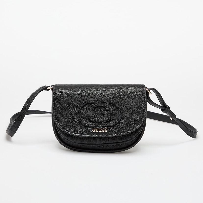 Skuldertaske GUESS GUESS Calebra Mini Convertible Xbdy Flap Bag Sort | HWBG9536780-BLA