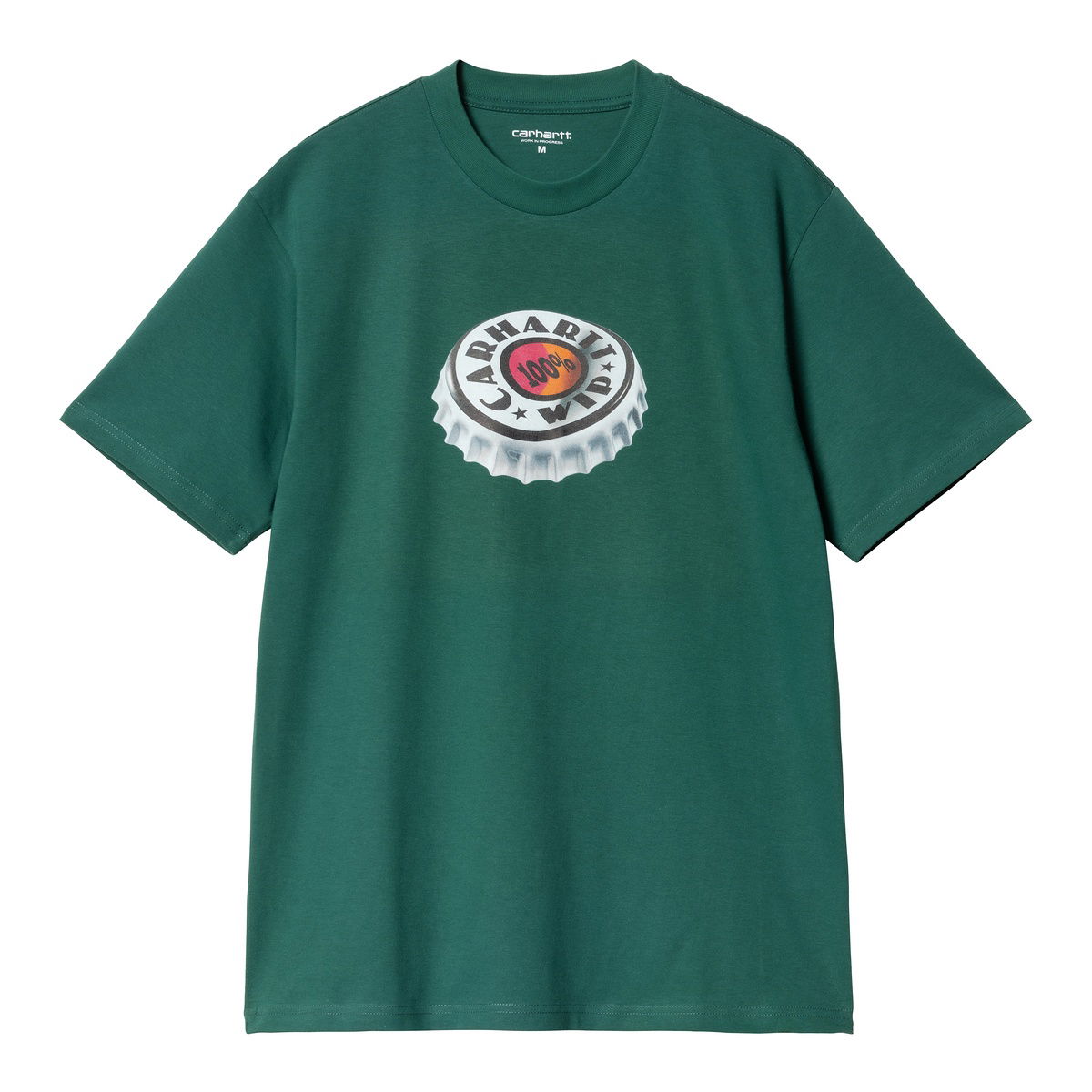 T-shirt Carhartt WIP Bottle Cap T-Shirt Grøn | I033179_1XH_XX, 1