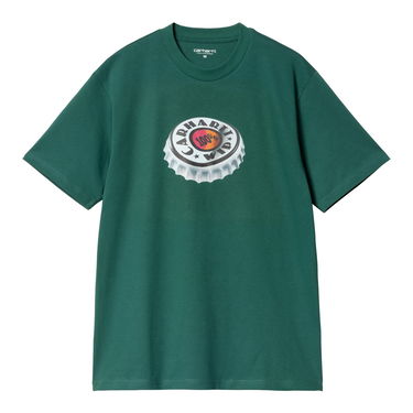 T-shirt Carhartt WIP Bottle Cap T-Shirt Grøn | I033179_1XH_XX, 1