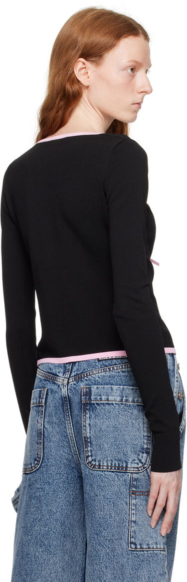 Sweater Moschino Moschino Jeans Self-Tie Cardigan Sort | 0915 8213, 2