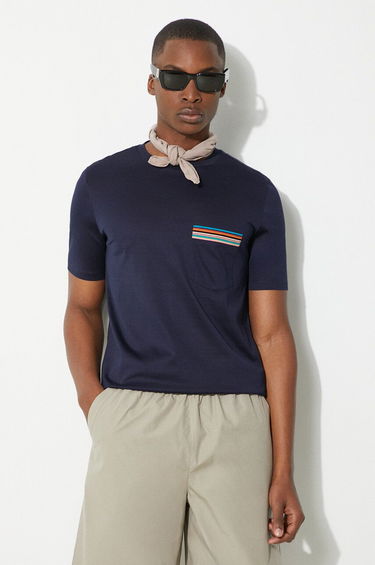 T-shirt Paul Smith Paul Smith Pocket T-Shirt Mørkeblå | M1R.306U.H00088, 0