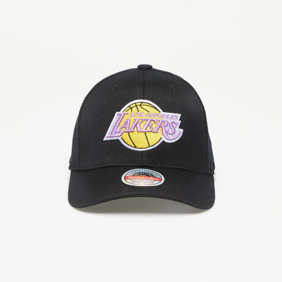 Kasket Mitchell & Ness NBA Team Logo Snapback Los Angeles Lakers Sort | HHSSINTL1245-LALBLCK, 0