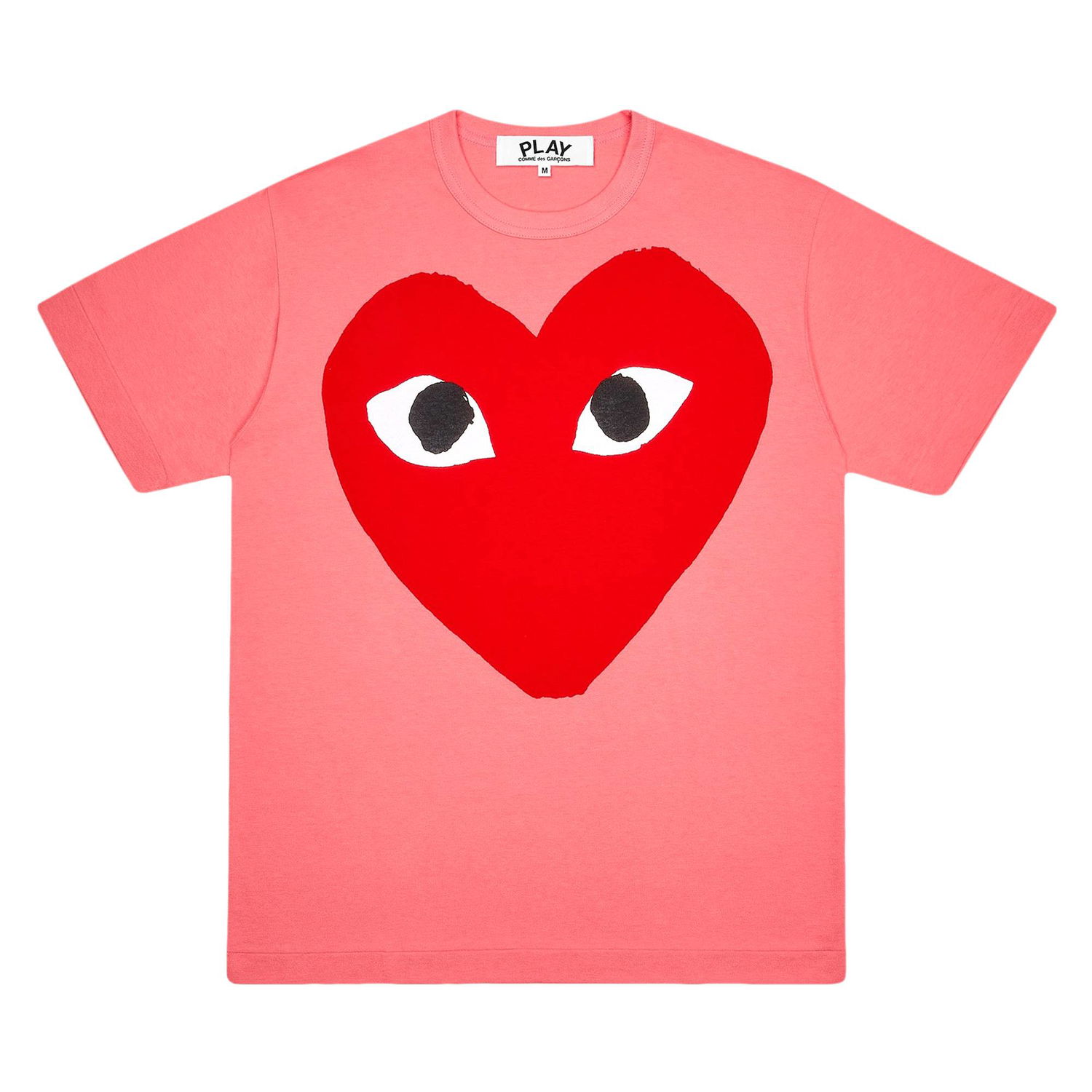T-shirt Comme des Garçons PLAY Pastelle Red Logo T-Shirt Lyserød | AZ T274 051 3, 1