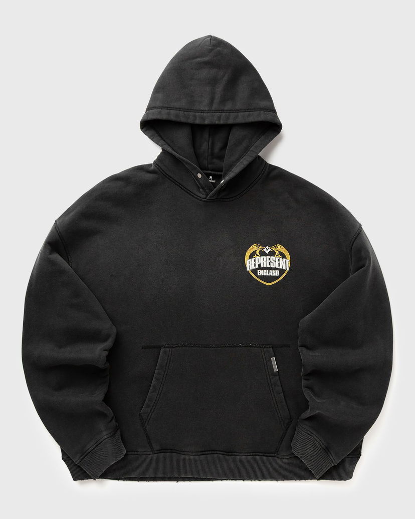 Sweatshirt Represent Clo Angel Border Hoodie Sort | MLM100368-04
