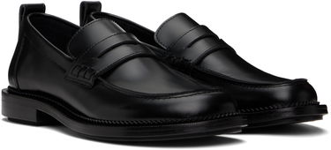 Skjorte AMI AMI Paris Anatomical Toe Leather Loafers Sort | HSV050.AL0097, 3