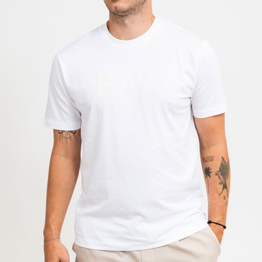 T-shirt Emporio Armani EA7 T-Shirt With Logo Print Hvid | 6DPT81-PJVPZ-1100, 2