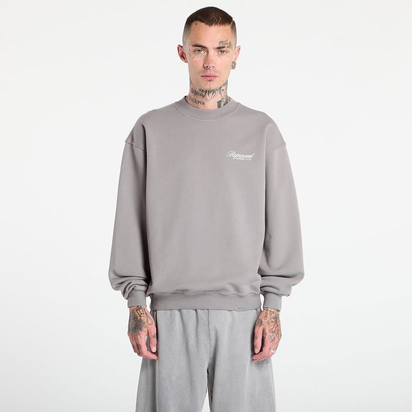 Sweater Represent Clo REPRESENT Owners Club Script Sweater Grå | OCM100007-46