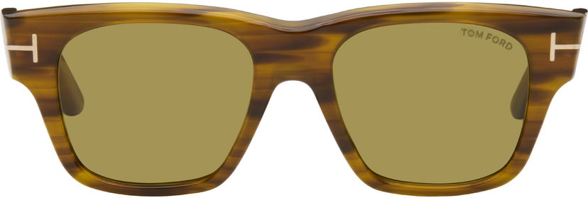 Solbriller Tom Ford Tom Ford Caine Sunglasses Brun | FT1280_5355N
