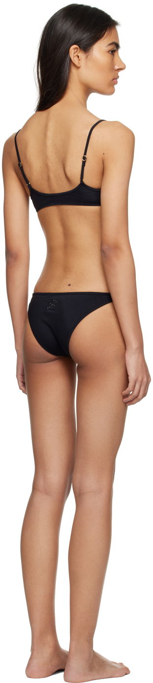 Badetøj Blumarine Rhinestone Bikini Sort | P322D012A, 2