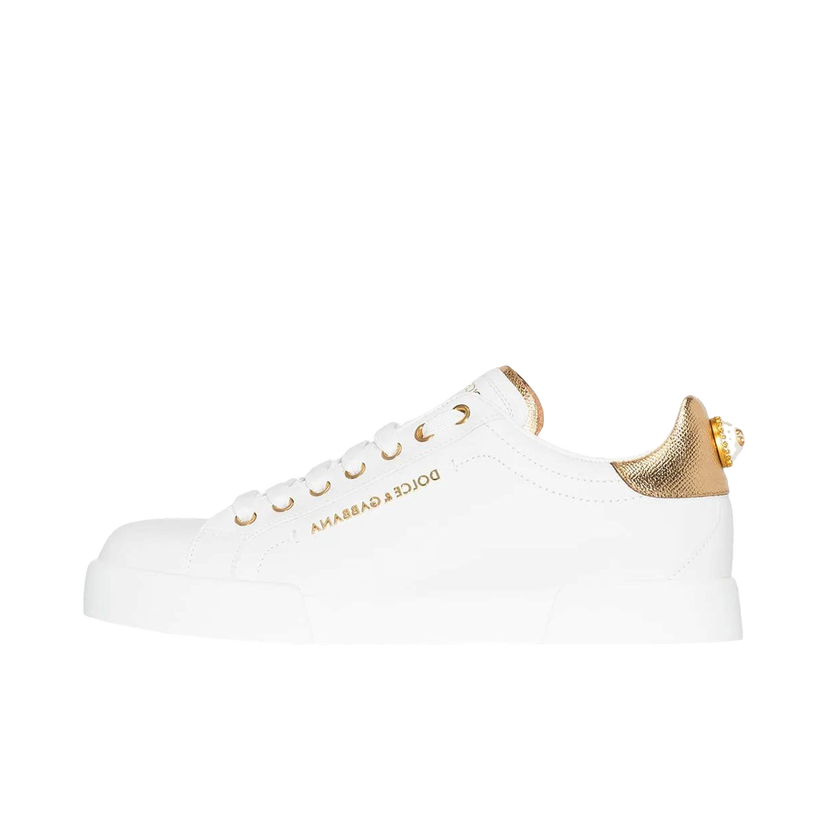 Sneakers og sko Dolce & Gabbana Portofino White Gold Pearl W Hvid | CK0159AN2988B996