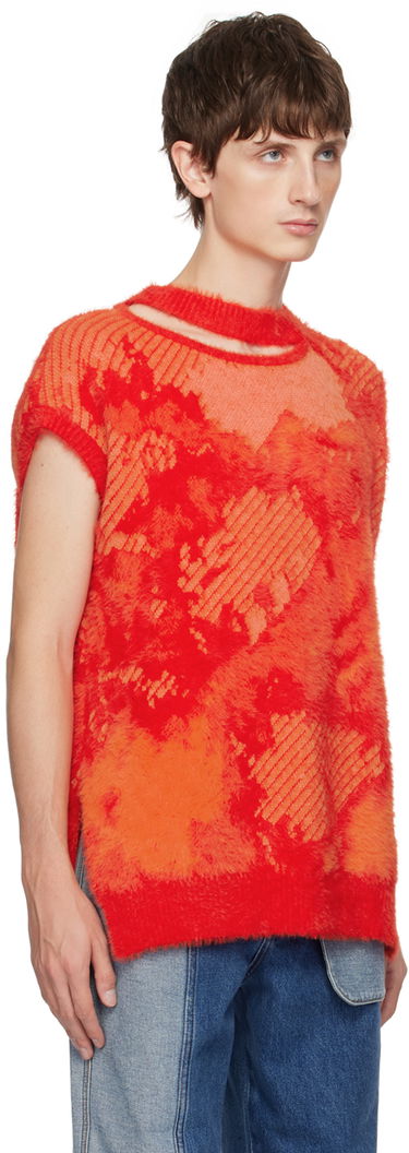 Sweater Feng Chen Wang Feng Chen Wang Landscape Painting Sleeveless Sweater Rød | FUF16KT14O, 1