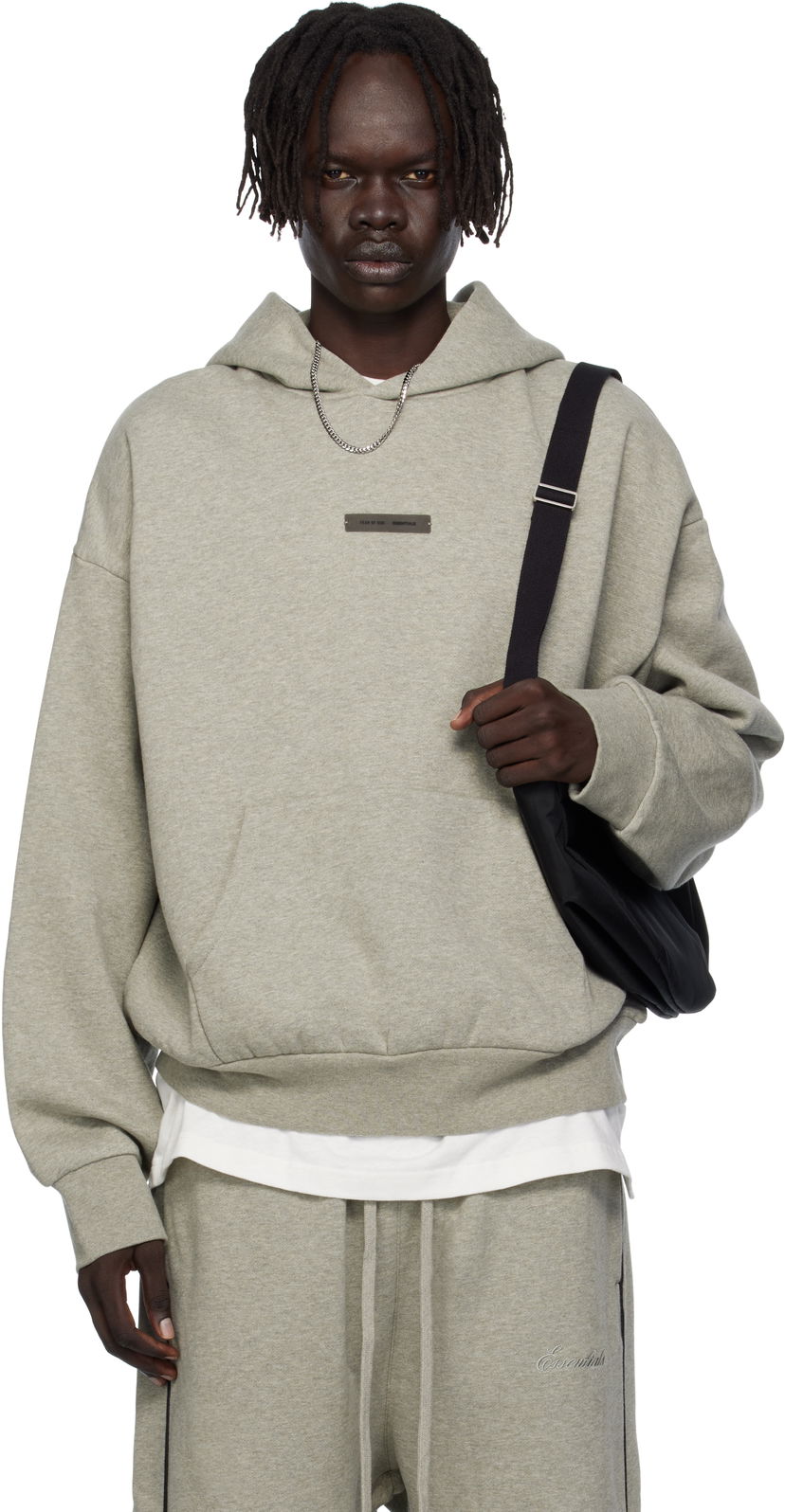Sweatshirt Fear of God Fear of God ESSENTIALS Fleece Hoodie Classic Fit Grå | 192SP252055F