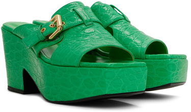 Tilbehør BY FAR BY FAR Lenka Heeled Sandals Grøn | 22SSLNKSPGCCE, 3