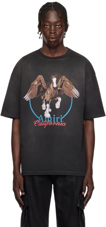 T-shirt AMIRI Vintage Wash Pegasus Graphic T-Shirt Sort | AMJYTE1130, 0