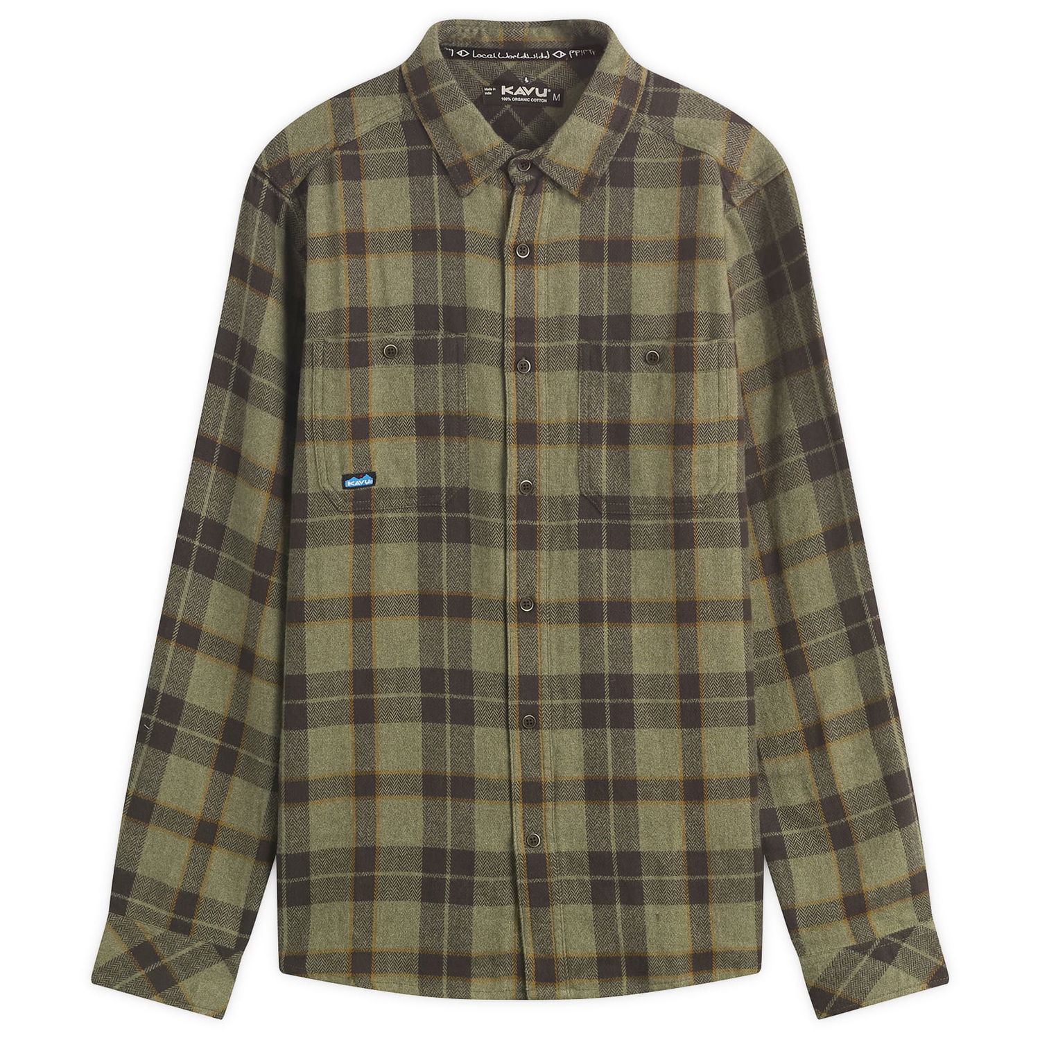 Skjorte KAVU Big Joe Flannel Shirt Grøn | 510-2706, 0