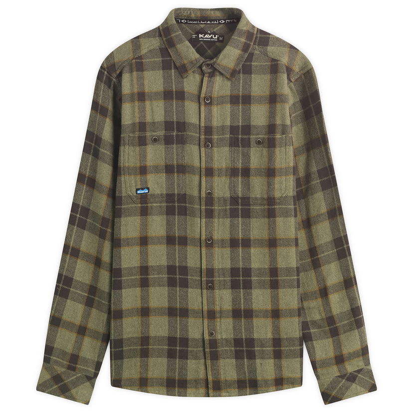 Skjorte KAVU Big Joe Flannel Shirt Grøn | 510-2706