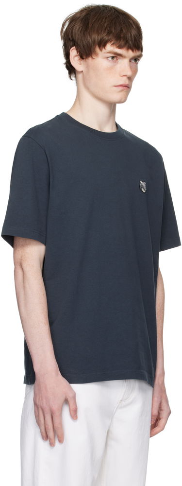 T-shirt MAISON KITSUNÉ Maison Kitsuné Fox Head Patch Comfort T-Shirt Grå | PM00108KJ7025, 4