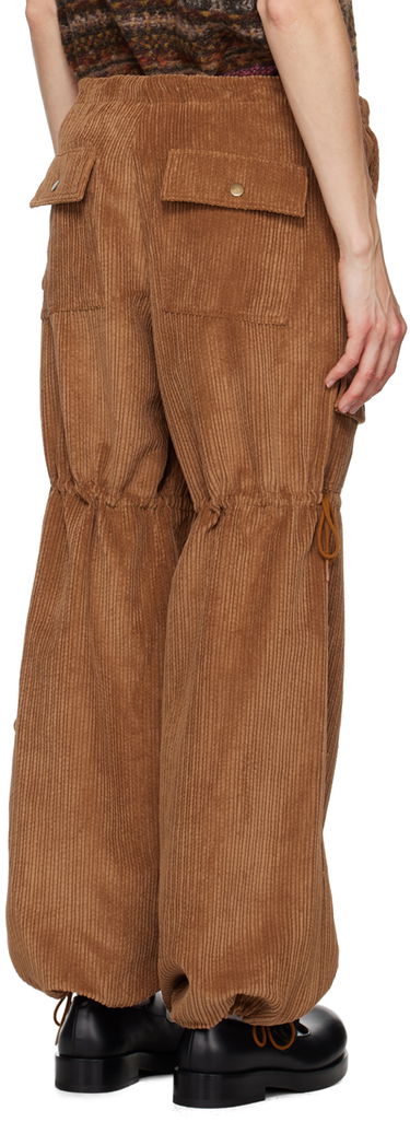 Cargo bukser Anna Sui Corduroy Drawstring Cargo Trousers Brun | 624V40, 2