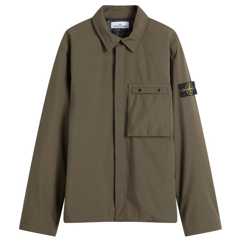 Skjorte Stone Island Soft Shell-R Primaloft Jacket, Size Large Grøn | K1S154100011-V0054