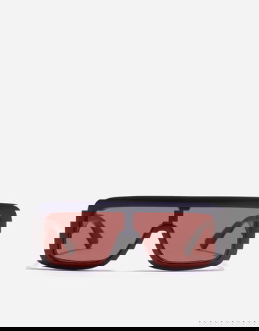 Solbriller Dolce & Gabbana Dolce & Gabbana Dg Logo Rectangular Shield Sunglasses Onesize Sort | VG601FVN9759V000, 0
