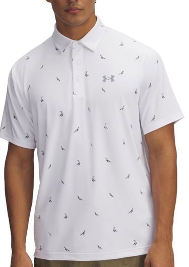 Polo skjorte Under Armour Playoff 3.0 Bird Print Polo Shirt Hvid | 1378677-117, 0