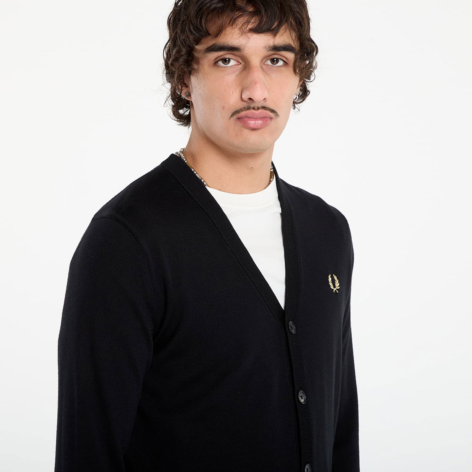 Sweater Fred Perry Merino Sort | K9551-198, 1