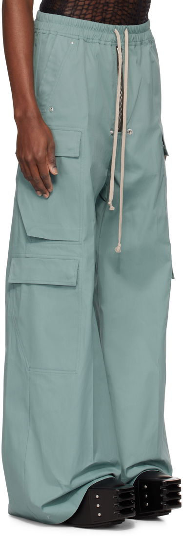 Cargo bukser Rick Owens Rick Owens Hollywood Cargobela Cargo Pants Grøn | RU01E5339 TE, 1