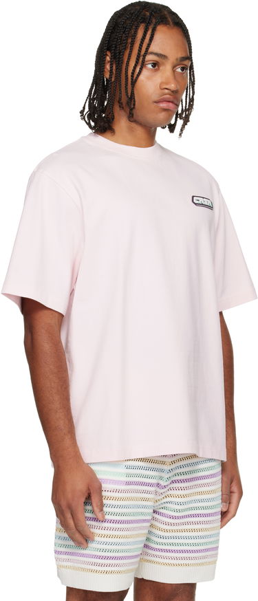 T-shirt Casablanca 'Casa' Racing Oversized Short Sleeve T-shirt Lyserød | M-AW25-JTS-044-01, 1