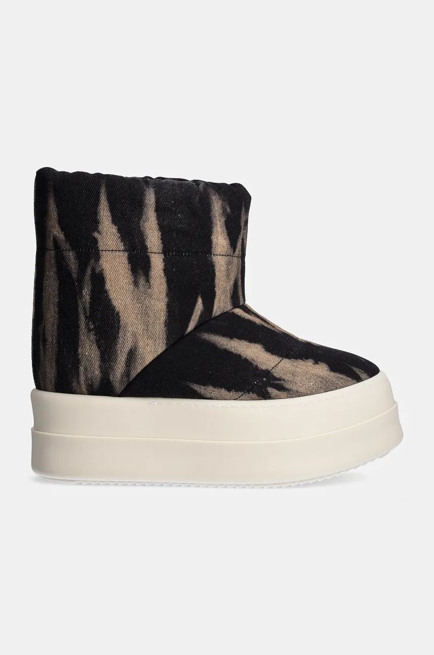 Sneakers og sko Rick Owens Mega Bumper Low Lunar Platform Boots Sort | DS02D2839.DBSUPA, 1