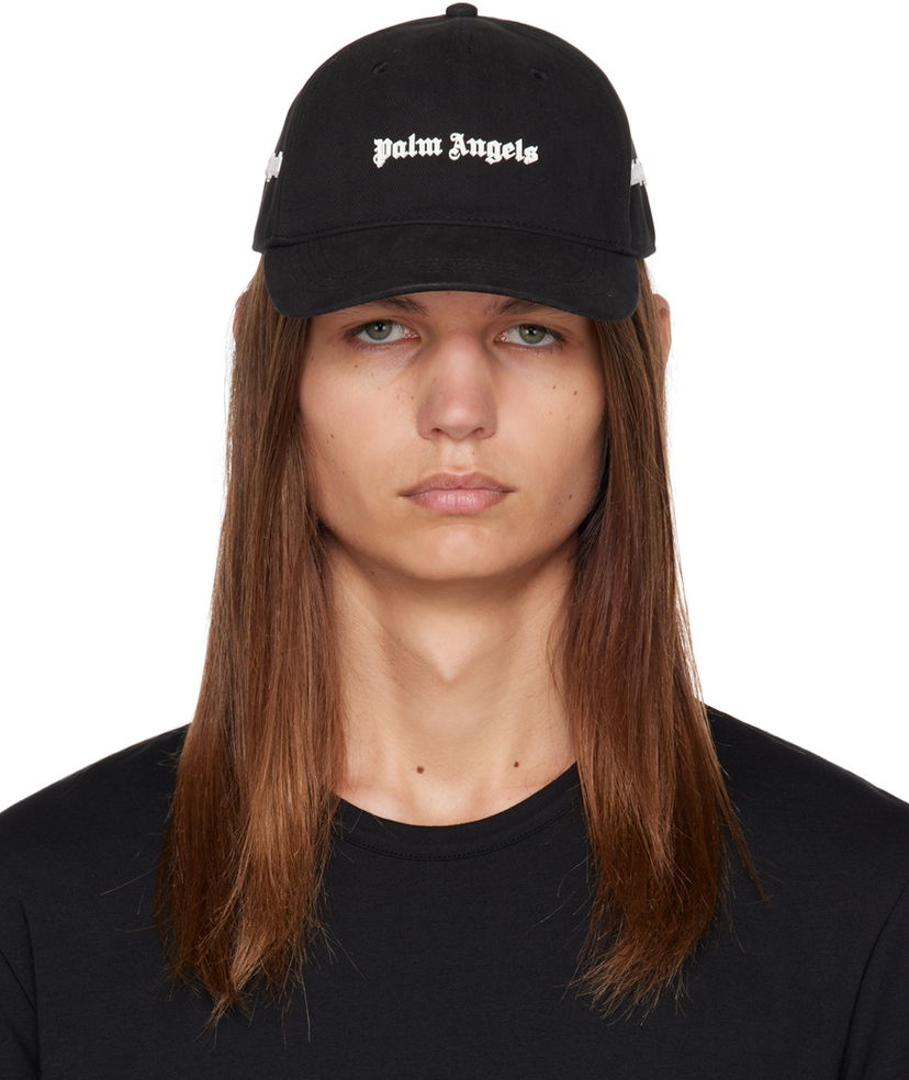Kasket Palm Angels Classic Cap Sort | PMLB095E23FAB0021001