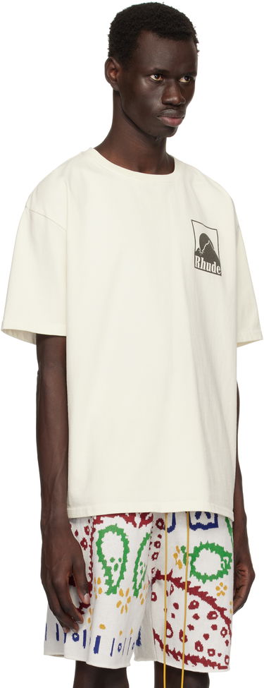 T-shirt Rhude Rhude Moonlight Badge T-Shirt Hvid | RHPS25TT03012, 1