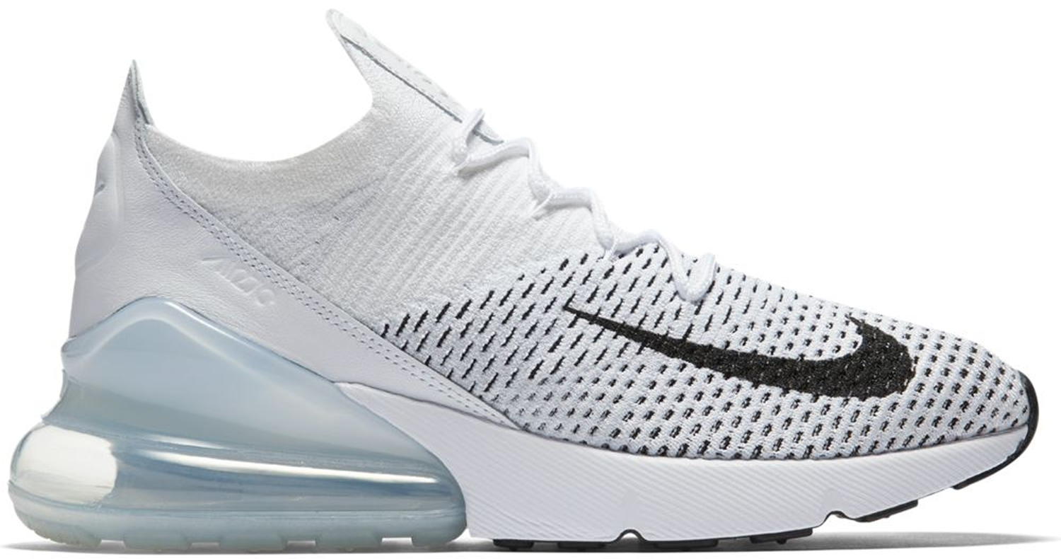 Sneakers og sko Nike Air Max 270 Flyknit White Black W Hvid | AH6803-100, 0