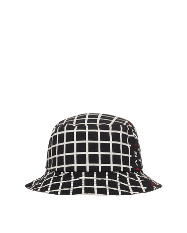 Hat Cav Empt Grid Bucket Hat Sort | CES19G07 BLACK, 0