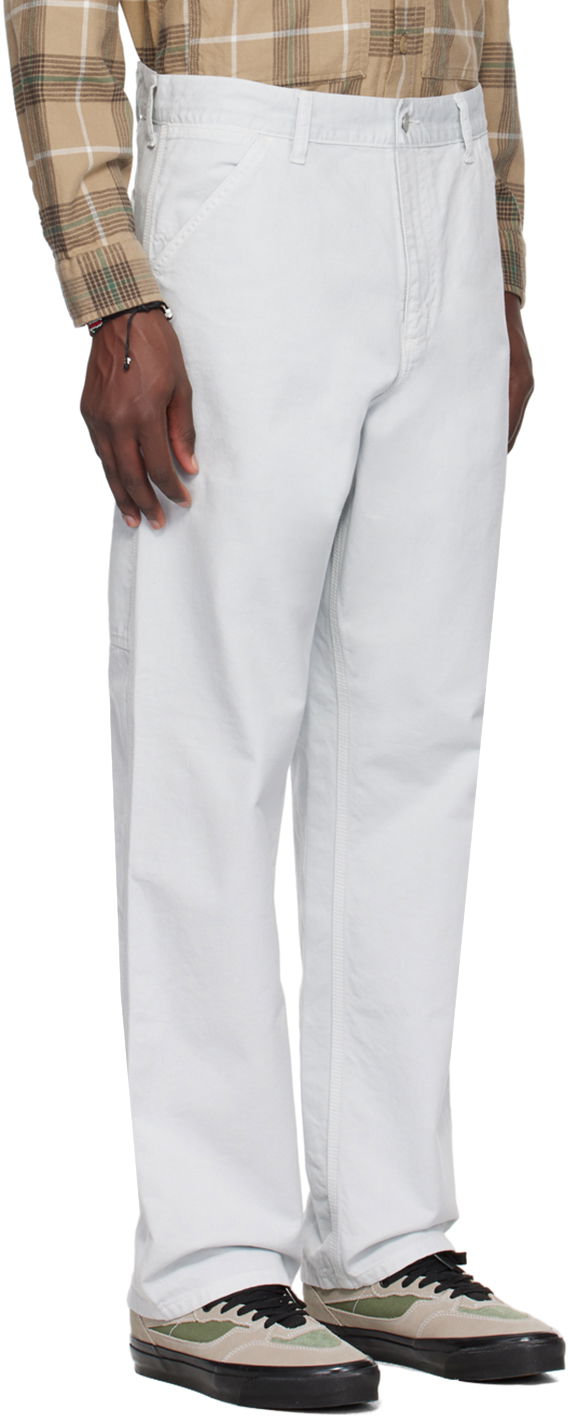 Bukser Carhartt WIP Work In Progress Single Knee Trousers Hvid | I031499, 1