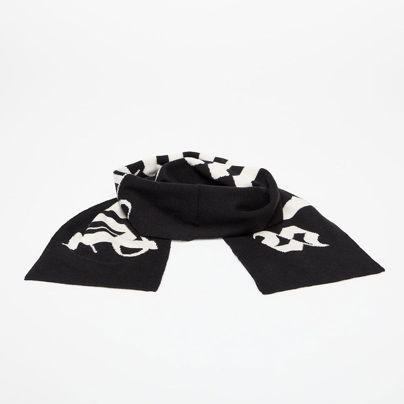 Tørklæde Palm Angels Palm Angels Logo Knit Scarf Sort | PBMA008C99KNI0021003