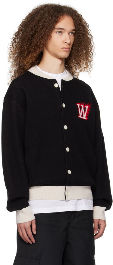 Sweater We11done We11done Baseball Cardigan Sort | WD-KJ0-24-626-U-BK, 1