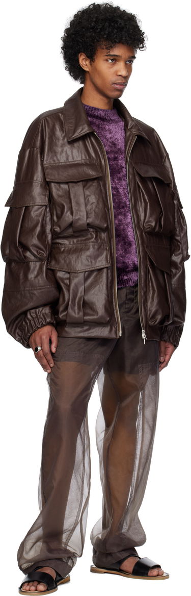 Jakke Dries Van Noten Dries Van Noten Coated Serge Jacket Brun | 251-020526-1502, 3