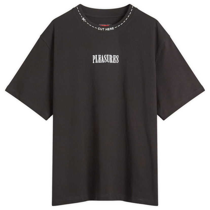 T-shirt Pleasures Pleasures Cut Here Heavyweight T-Shirt Sort | P25SP027-BLK