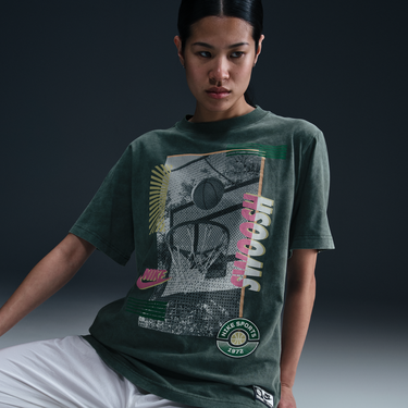 T-shirt Nike Nike Loose Fit Basketball T-Shirt Grøn | HJ3634-338, 2