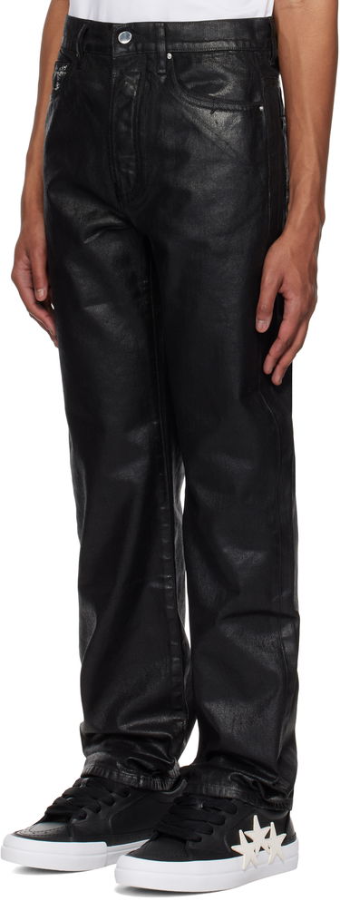 Jeans AMIRI AMIRI MA Quad Straight Waxed Jeans Sort | AMDNGH1059, 3