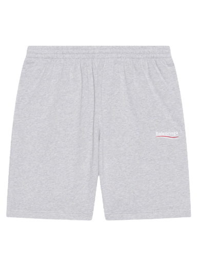 Shorts Balenciaga Political Campaign Large Fit Sweat Shorts Hvid | 676137TKVI91379