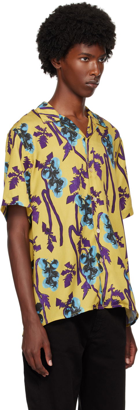 Skjorte Paul Smith PS Paul Smith Printed Shirt Gul | M2R-695U-N22101-32, 1