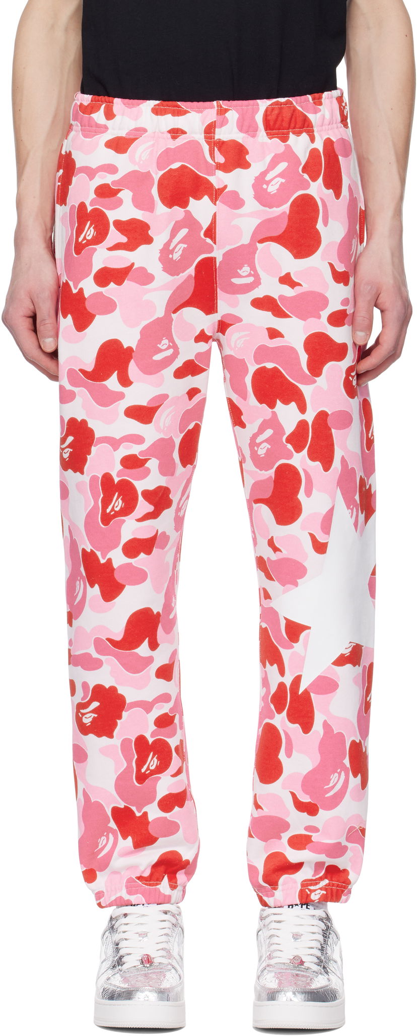 Joggingbukser BAPE ABC Camo Sweatpants Lyserød | 001PTK801007M