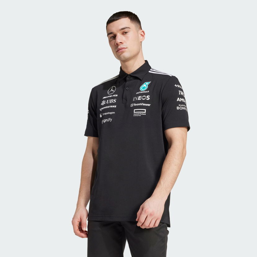 Polo skjorte adidas Performance Mercedes - AMG Petronas Formula One Team Polo Shirt Sort | JW5391