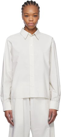 MM6 Maison Margiela Spliced Striped Cotton Poplin Shirt