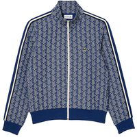 Sweatshirt Lacoste Paris Jacquard Monogram Zipped Sweatshirt Mørkeblå | SH1368-00-QIE, 0