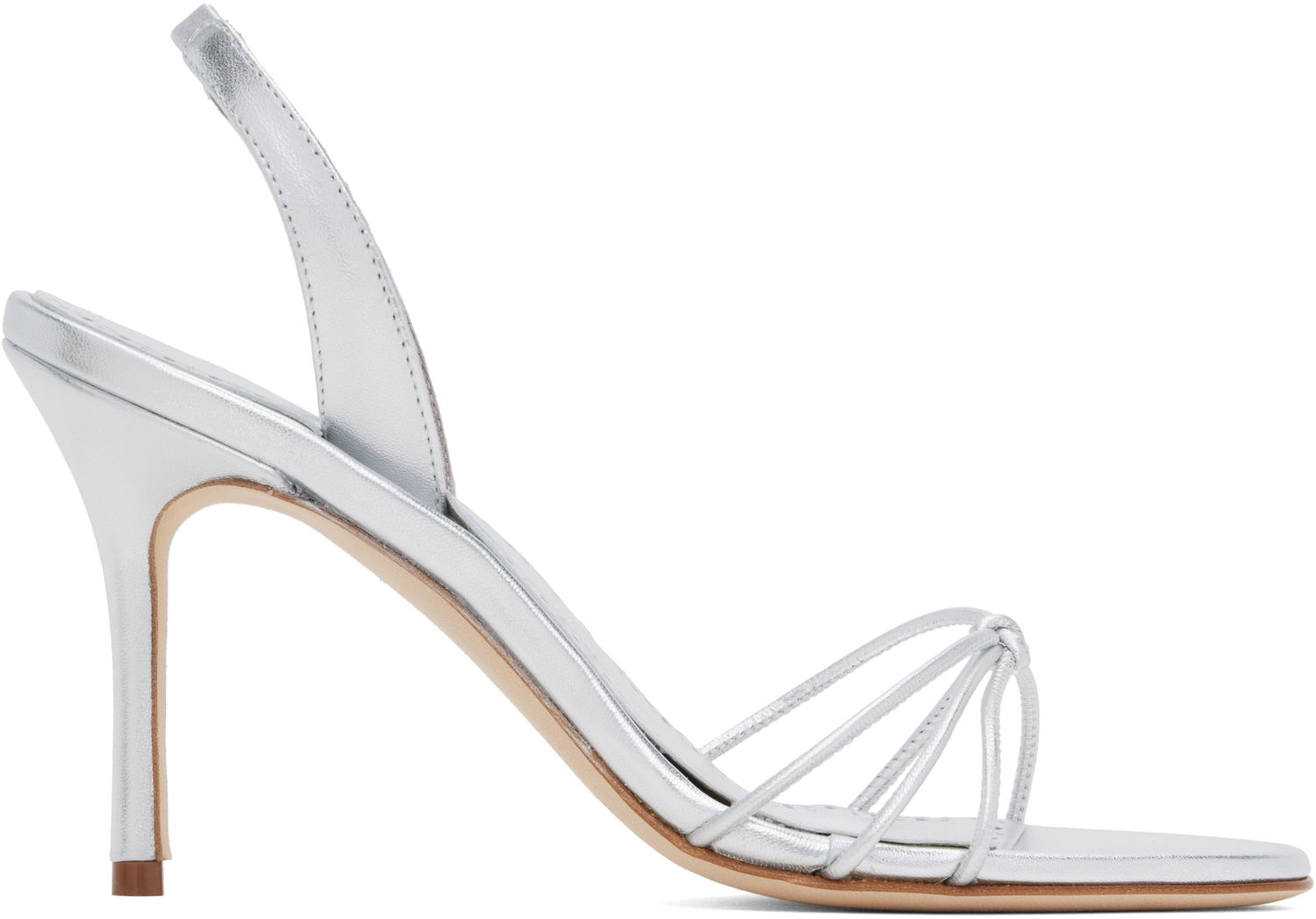 Tilbehør Manolo Blahnik Manolo Blahnik Sareta Heeled Sandals Metalisk | 424-2007, 0