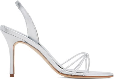 Tilbehør Manolo Blahnik Manolo Blahnik Sareta Heeled Sandals Metalisk | 424-2007, 0