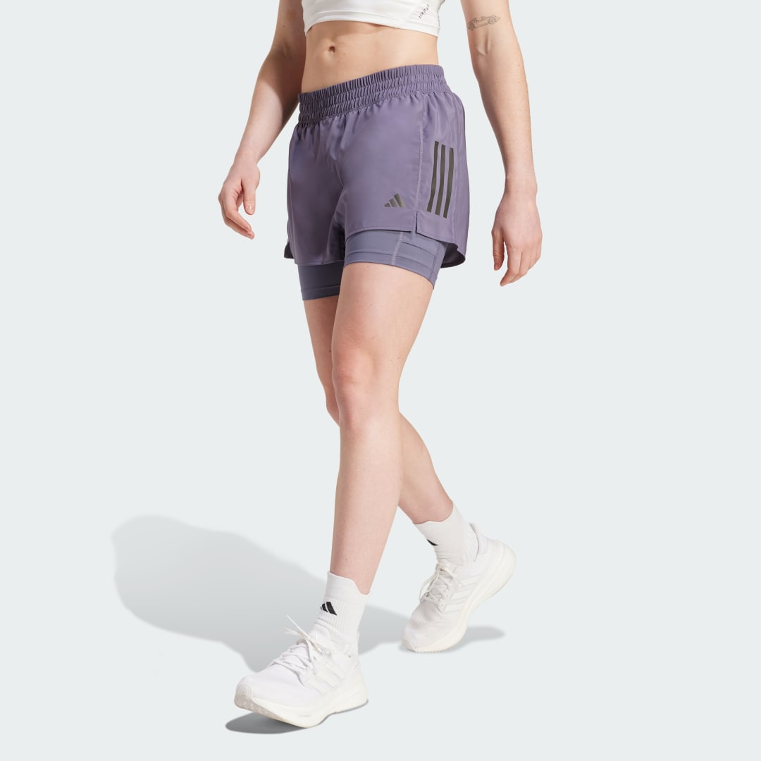 Shorts adidas Performance Own the Run Climacool 2-in-1 Running Shorts Lilla | JW9696, 0